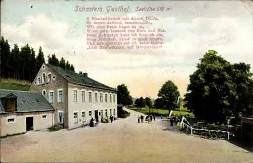 Ak Morgenröthe Rautenkranz, Schusters Gasthof, Umgebung