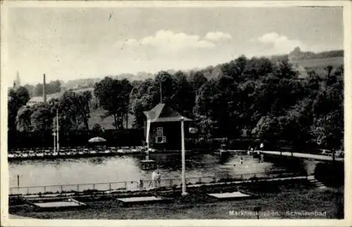 Ak Markneukirchen im Vogtland, Schwimmbad