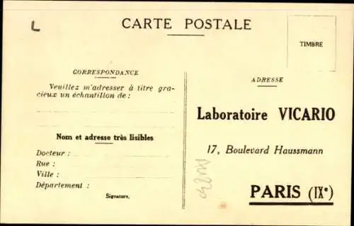 Ak Reklame, Noiprine Vicario, Neuralgie, Schmerzen, Rheuma, Vicario Laboratory, Paris