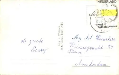 Ak Beek Nordbrabant Niederlande, Beekschestraat