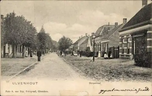 Ak Ulvenhout Nordbrabant Niederlande, Dorpstraat