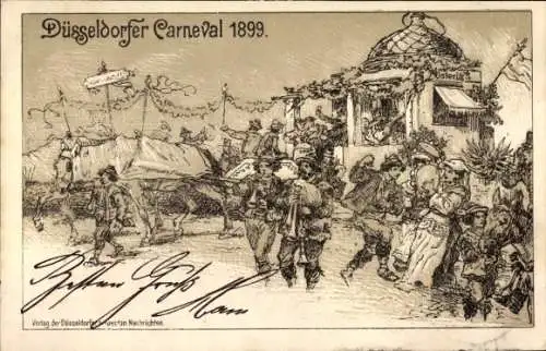 Litho Düsseldorf, Düsseldorfer Karneval 1899