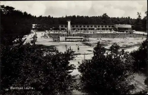 Ak Leuna an der Saale, Waldbad