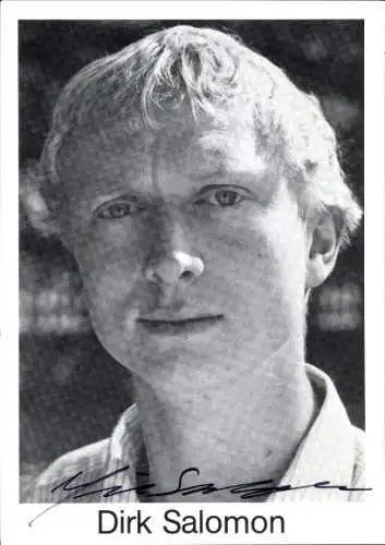 Ak Schauspieler Dirk Salomon, Portrait, Autogramm