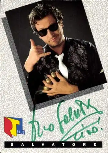 Ak Schauspieler Salvatore, Portrait, Autogramm, Zauberer, RTL plus