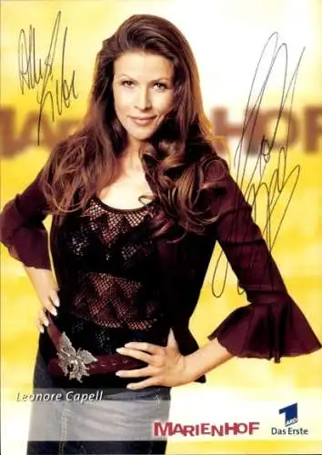Ak Schauspielerin Leonore Capell, Portrait, Marienhof, Autogramm