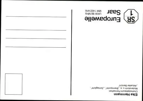 Ak Moderatorin Elke Herrmann, Portrait, Autogramm