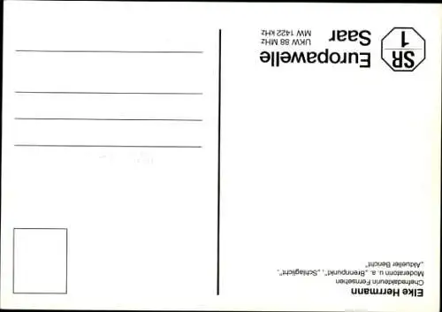 Ak Moderatorin Elke Herrmann, Portrait, Autogramm