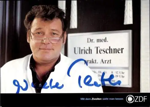 Ak Schauspieler Walter Plathe, Autogramm, Portrait