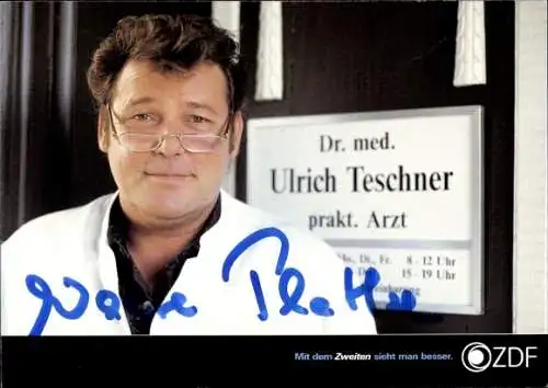 Ak Schauspieler Walter Plathe, Autogramm, Portrait