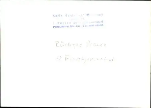 Ak Fernsehjournalist Rüdiger Proske, Portrait, Autogramm