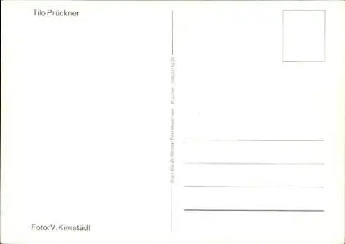 Ak Schauspieler Tilo Prückner, Portrait, Autogramm
