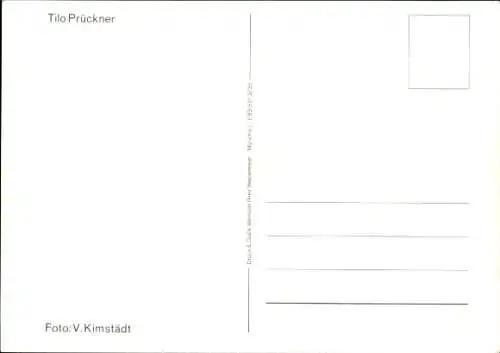 Ak Schauspieler Tilo Prückner, Portrait, Autogramm