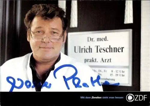 Ak Schauspieler Walter Plathe, Autogramm, Portrait