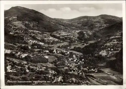 Ak Sasbachwalden im Schwarzwald, Fliegeraufnahme