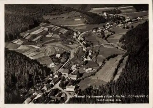 Ak Hammereisenbach Bregenbach Vöhrenbach in Baden, Fliegeraufnahme