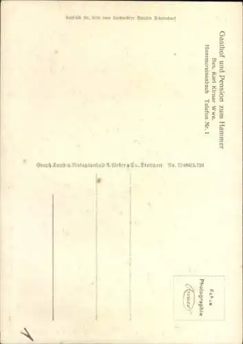 Ak Hammereisenbach Bregenbach Vöhrenbach in Baden, Fliegeraufnahme