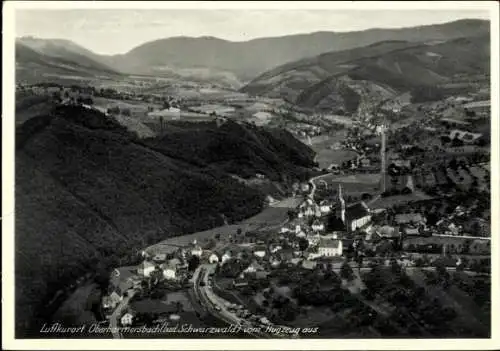 Ak Oberharmersbach im Schwarzwald Baden, Fliegeraufnahme