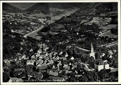 Ak Lauf in Baden Schwarzwald, Fliegeraufnahme