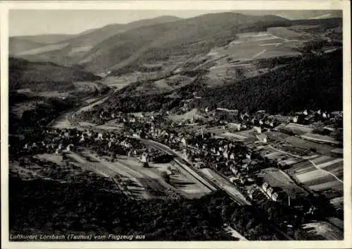 Ak Lorsbach Hofheim im Taunus Hessen, Fliegeraufnahme