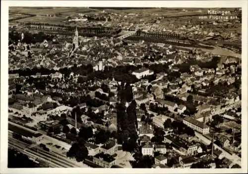 Ak Kitzingen in Mainfranken Bayern, Fliegeraufnahme