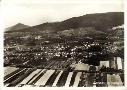 Ak Sinzheim in Baden, Fliegeraufnahme