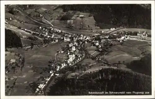 Ak Schenkenzell im Schwarzwald, Fliegeraufnahme