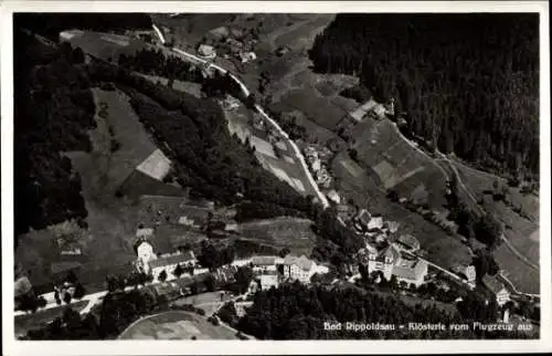 Ak Bad Rippoldsau Schapbach im Schwarzwald, Klösterle, Fliegeraufnahme