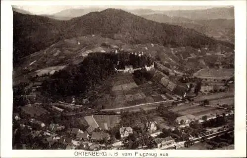 Ak Ortenberg in Baden, Fliegeraufnahme
