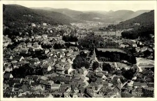Ak Lahr im Schwarzwald Baden, Fliegeraufnahme, Ruine Hohengeroldseck