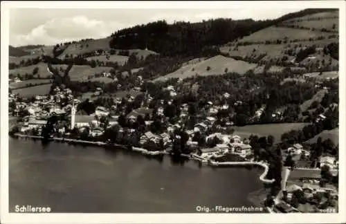 Ak Schliersee in Oberbayern, Fliegeraufnahme