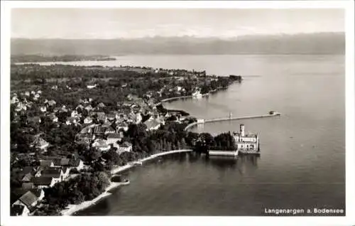 Ak Langenargen am Bodensee, Fliegeraufnahme