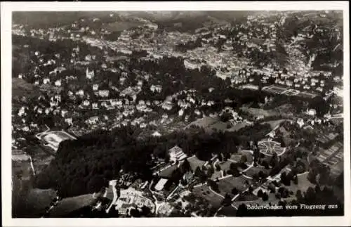 Ak Baden Baden am Schwarzwald, Fliegeraufnahme