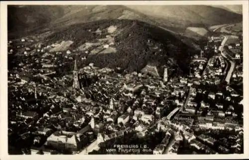 Ak Freiburg im Breisgau, Stadtteilansicht, Fliegeraufnahme