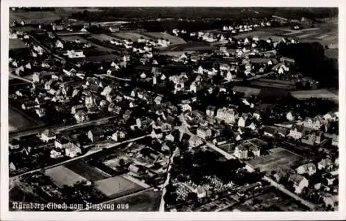 Ak Eibach Nürnberg in Mittelfranken, Fliegeraufnahme des Stadtteils