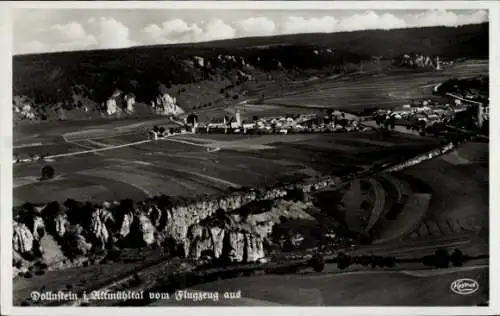 Ak Dollnstein im Altmühltal Mittelfranken Oberbayern, Fliegeraufnahme