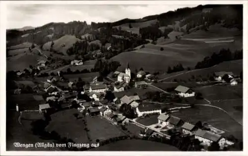 Ak Wengen Weitnau im Allgäu, Fliegeraufnahme