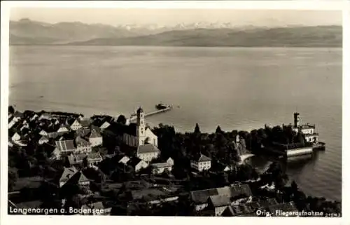 Ak Langenargen am Bodensee, Fliegeraufnahme