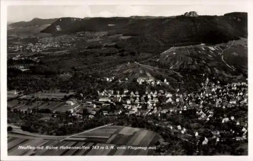 Ak Neuffen in Württemberg, Fliegeraufnahme, Ruine Hohenneuffen