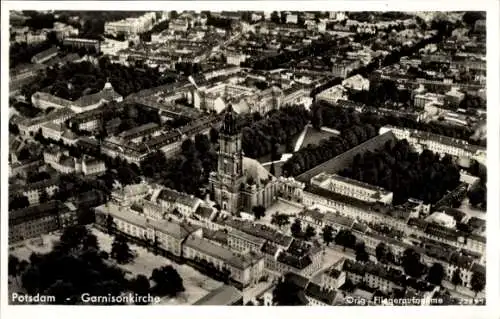 Ak Potsdam, Garnisonkirche, Fliegeraufnahme