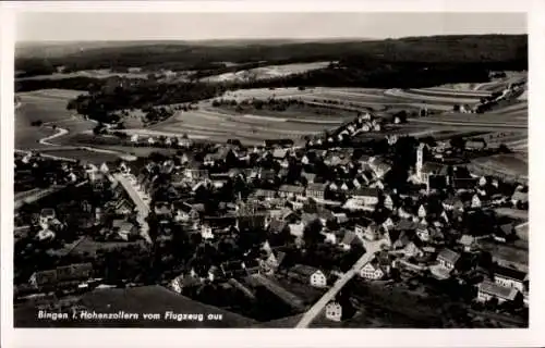 Ak Bingen Landkreis Sigmaringen, Fliegeraufnahme, Hohenzollern