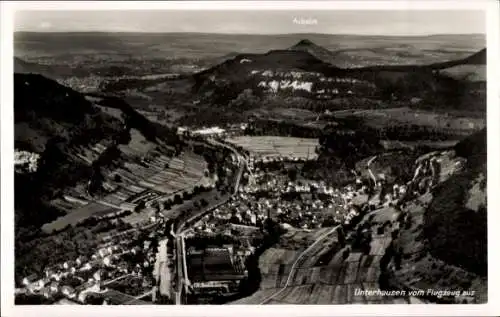 Ak Unterhausen Lichtenstein in Württemberg, Fliegeraufnahme