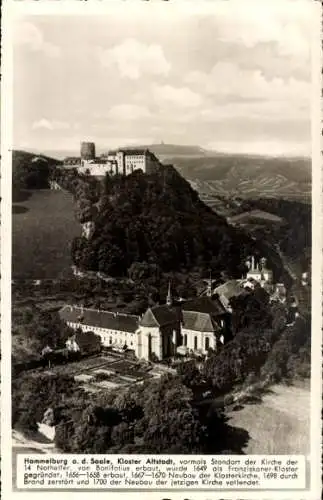 Ak Hammelburg in Unterfranken Bayern, Kloster Altstadt, Fliegeraufnahme