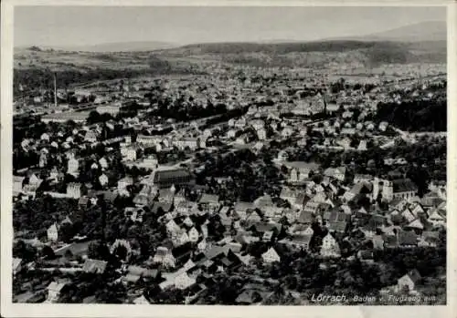 Ak Lörrach in Baden, Fliegeraufnahme