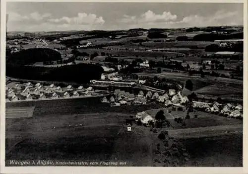 Ak Wangen im Allgäu, Fliegeraufnahme, Kinderheilstätte