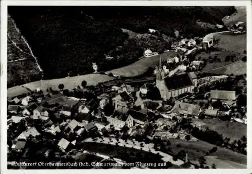 Ak Oberharmersbach im Schwarzwald Baden, Fliegeraufnahme