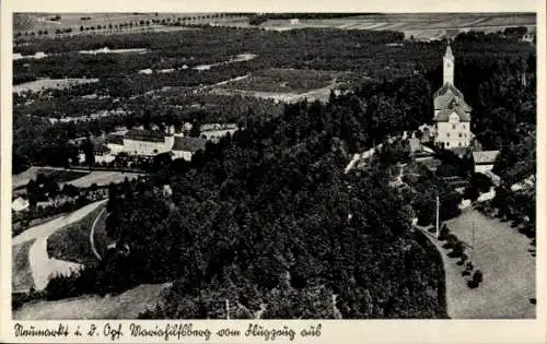 Ak Neumarkt in der Oberpfalz, Fliegeraufnahme, Mariahilfsburg