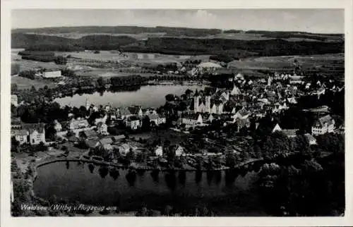 Ak Bad Waldsee in Oberschwaben Württemberg, Fliegeraufnahme