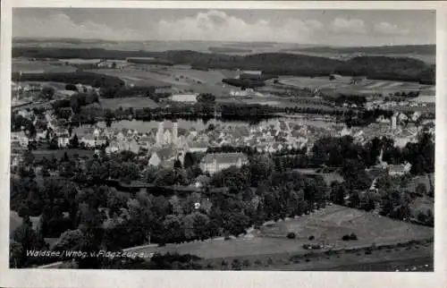 Ak Bad Waldsee in Oberschwaben Württemberg, Fliegeraufnahme