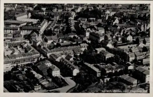 Ak Lörrach in Baden, Fliegeraufnahme